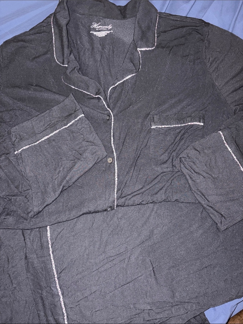 Victoria's Secret Black Drawstring Pajamas
